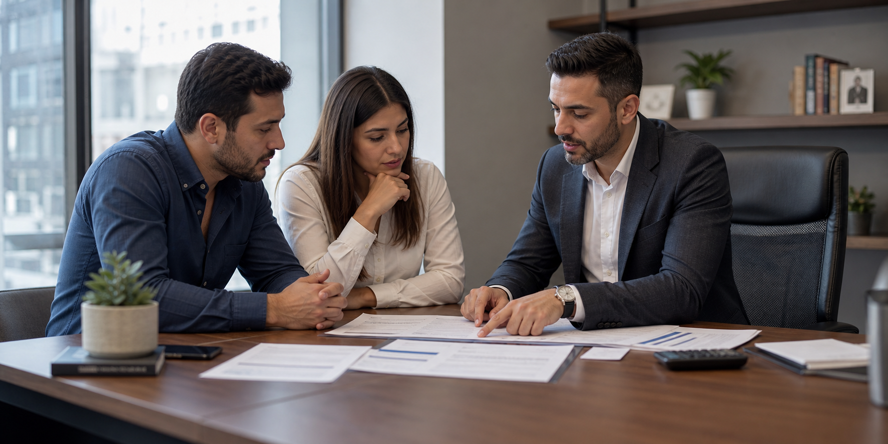 Modern Office Mortgage Consultation