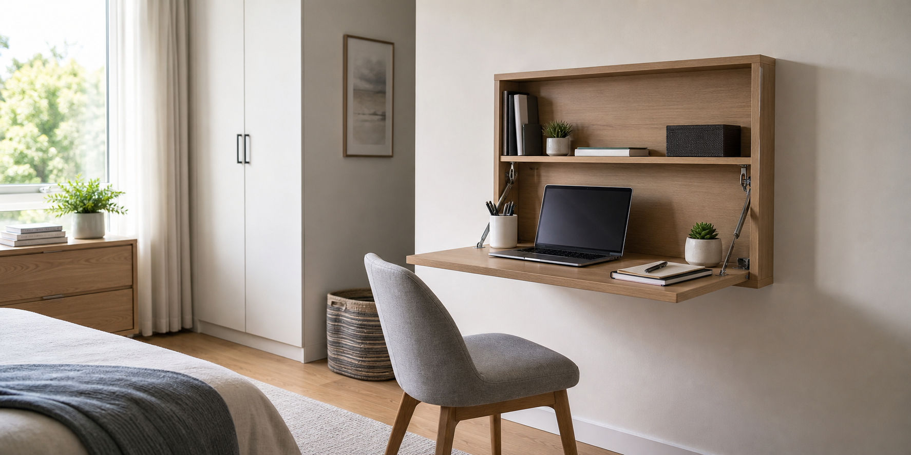 Modern Retractable Desk Office