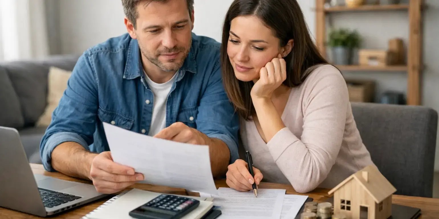 Pareja viendo los requisitos para deducir su hipoteca