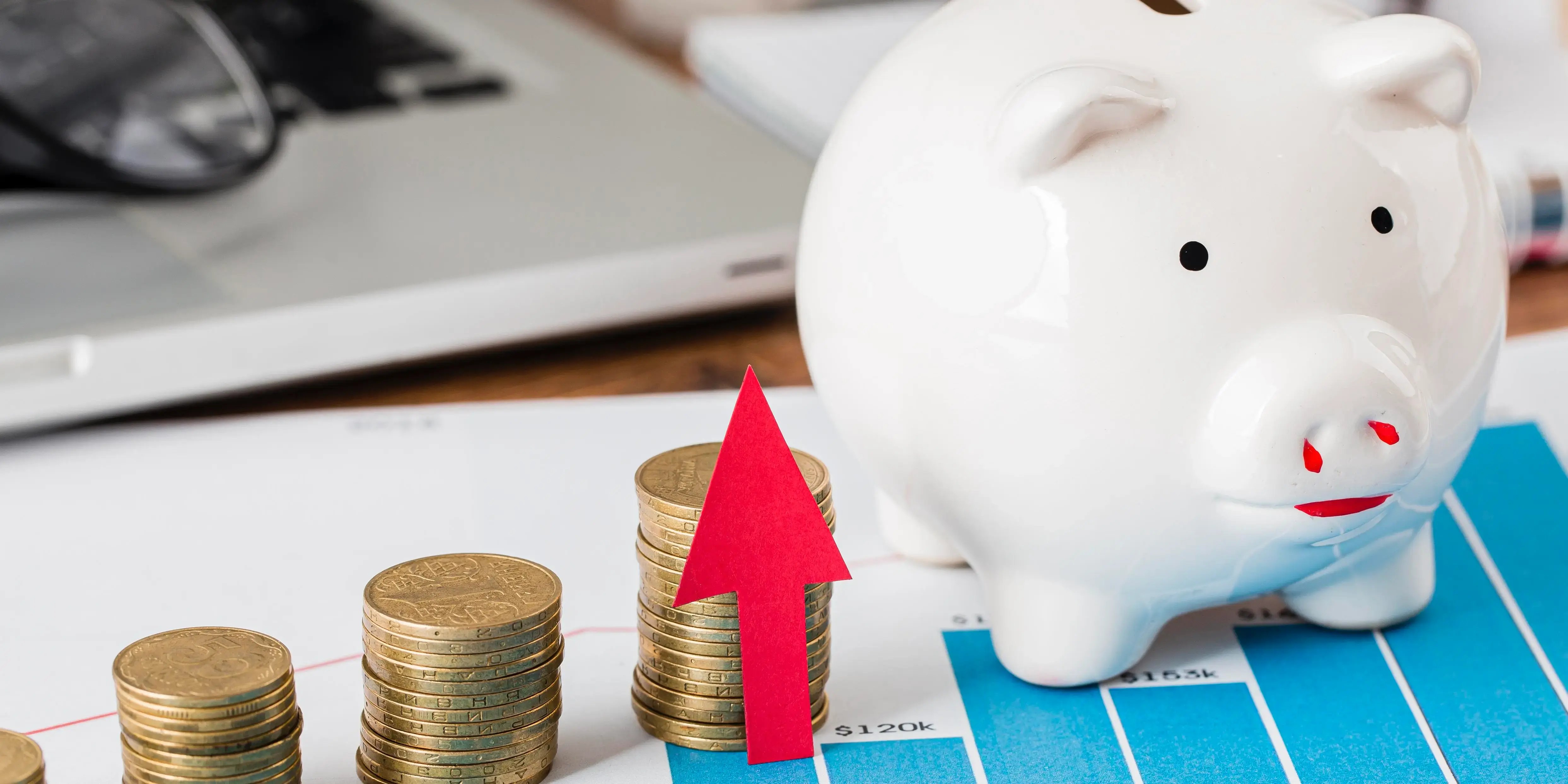 Monedas con alcancía. Qué es la educación financiera